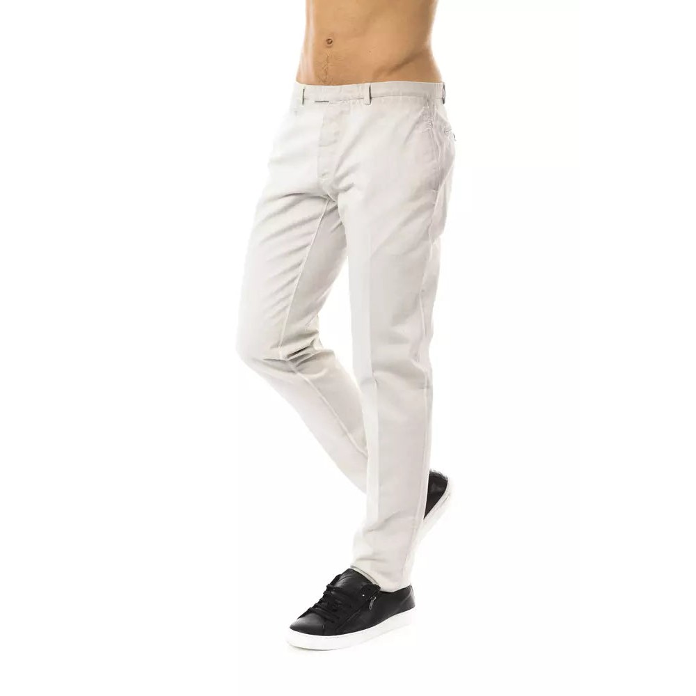 Uominitaliani Graue Baumwolle Herren Freizeithose