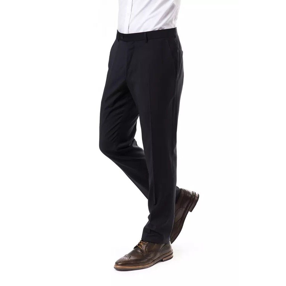 Uominitaliani Graue Wolle Männer Hose