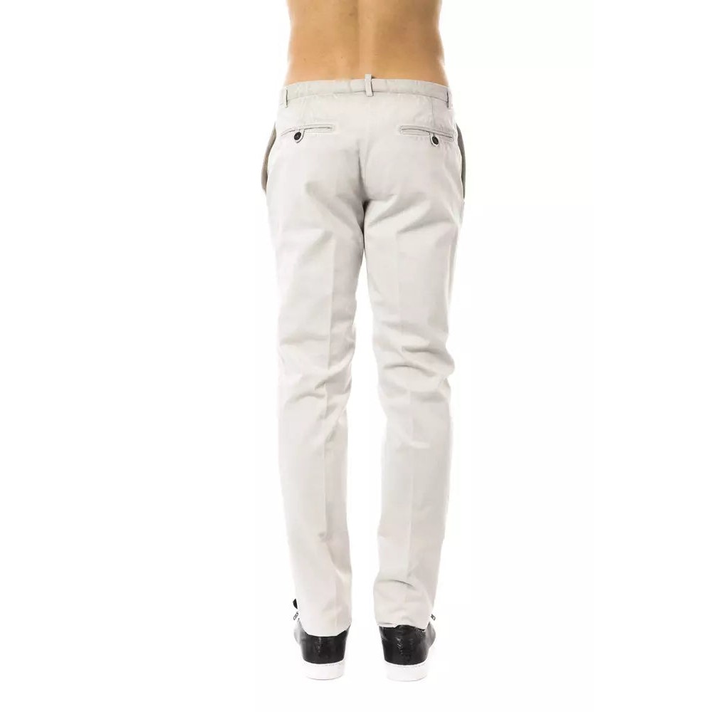 Uominitaliani Graue Baumwolle Herren Freizeithose
