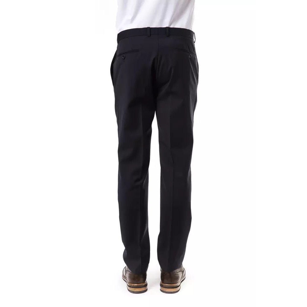 Uominitaliani Graue Wolle Männer Hose