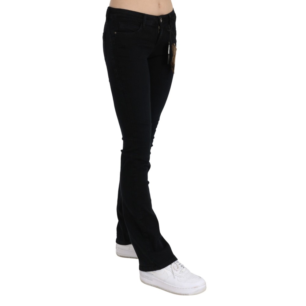 Costume National Schicker schwarzer Slim Fit Denim mit niedriger Taille