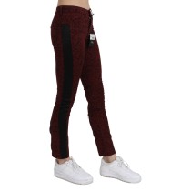Costume National Bordeaux Slim Fit Designer Jeans