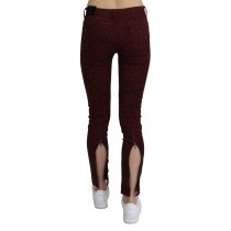 Costume National Bordeaux Slim Fit Designer Jeans