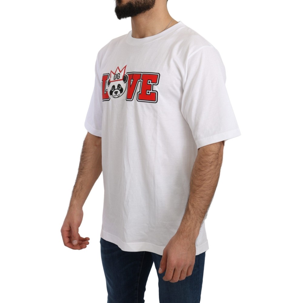 Dolce & Gabbana Panda Love Slim Fit Tee mit Rundhalsausschnitt