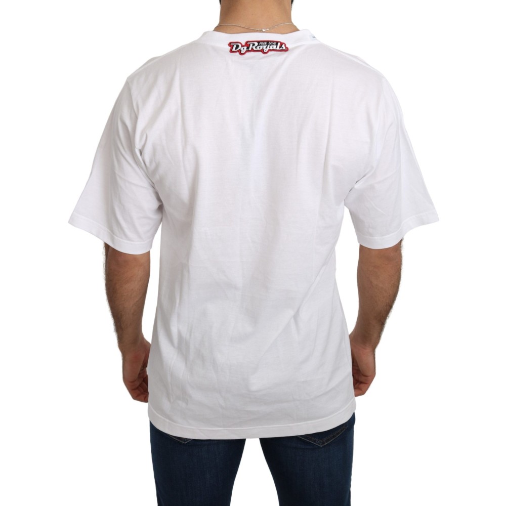Dolce & Gabbana Panda Love Slim Fit Tee mit Rundhalsausschnitt