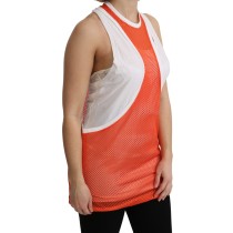 Dsquared² Elegantes ärmelloses Baumwolltank in Orange