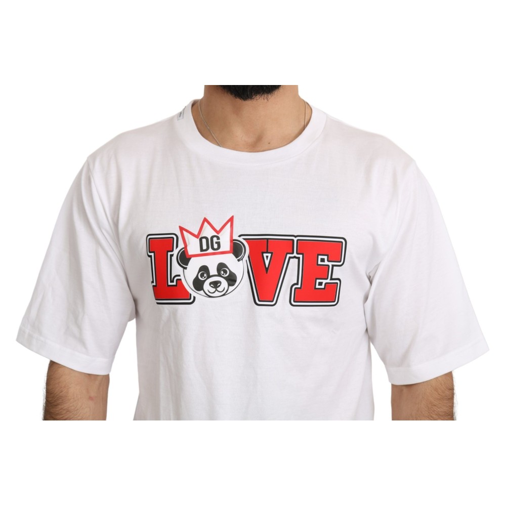 Dolce & Gabbana Panda Love Slim Fit Tee mit Rundhalsausschnitt