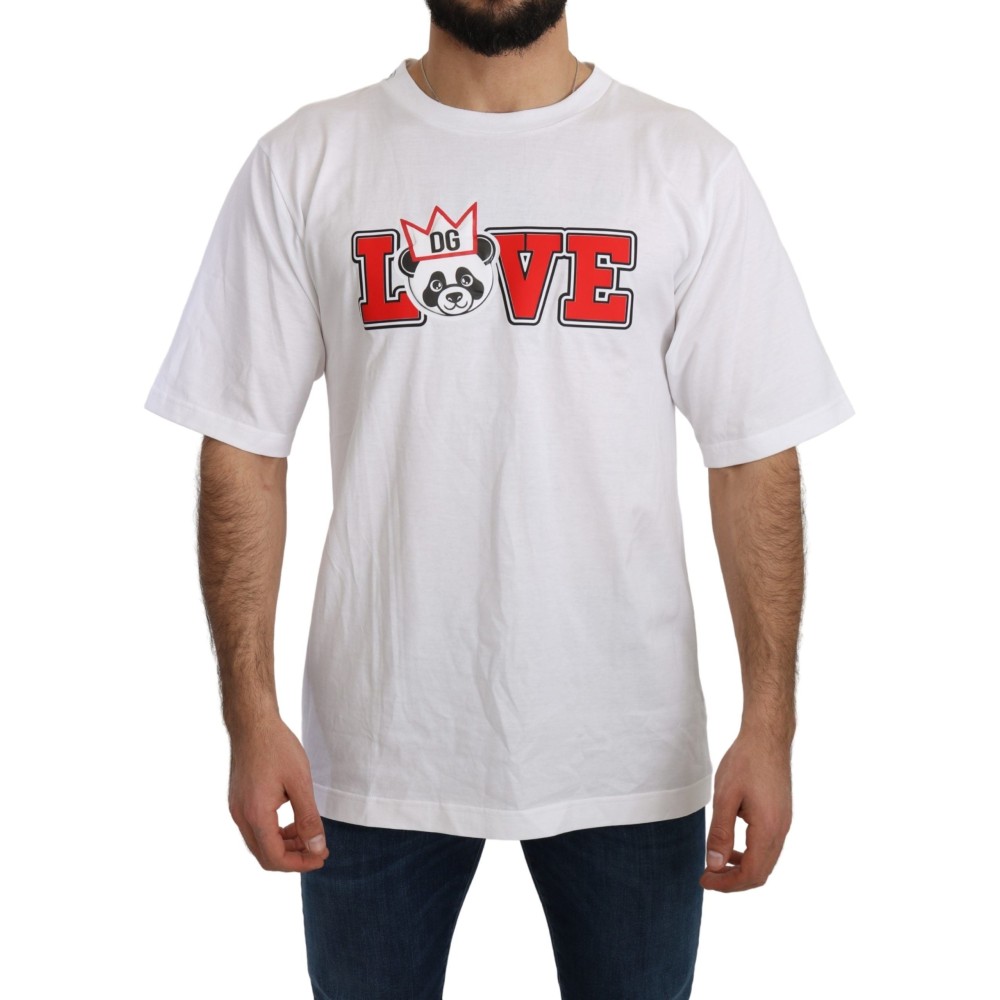 Dolce & Gabbana Panda Love Slim Fit Tee mit Rundhalsausschnitt