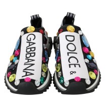Dolce & Gabbana Elegante Samtstiefeletten mit Kristallabsatz