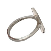 Nialaya Chic Silber CZ Kristall Frauen Aussage Ring