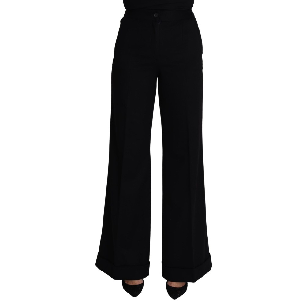 Dolce & Gabbana Elegante Kaschmir-Hose mit weitem Bein