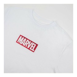 Herren Kurzarm-T-Shirt Marvel Weiß Erwachsene