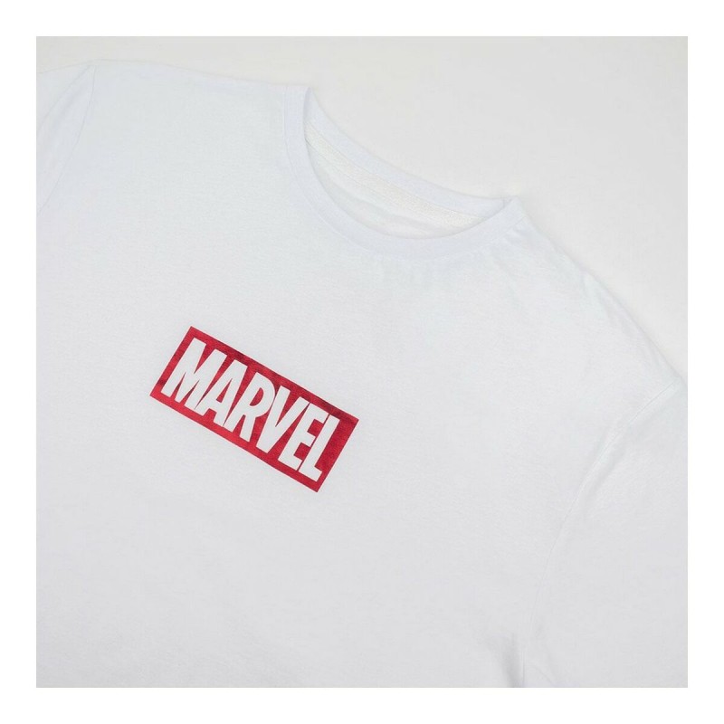 T-shirt à manches courtes homme Marvel Blanc Adultes