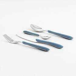 Cutlery Amefa Eclat Navy Blue Metal (24 pcs)