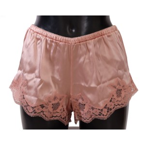 Dolce & Gabbana Sonnenblumen-Spitzen-Dessous-Shorts - Seidenmischung