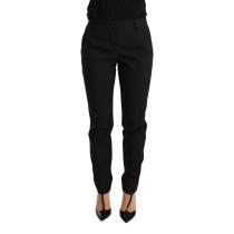 Dolce & Gabbana Elegante konisch zulaufende Schurwollhosen