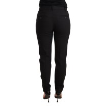 Dolce & Gabbana Elegante konisch zulaufende Schurwollhosen