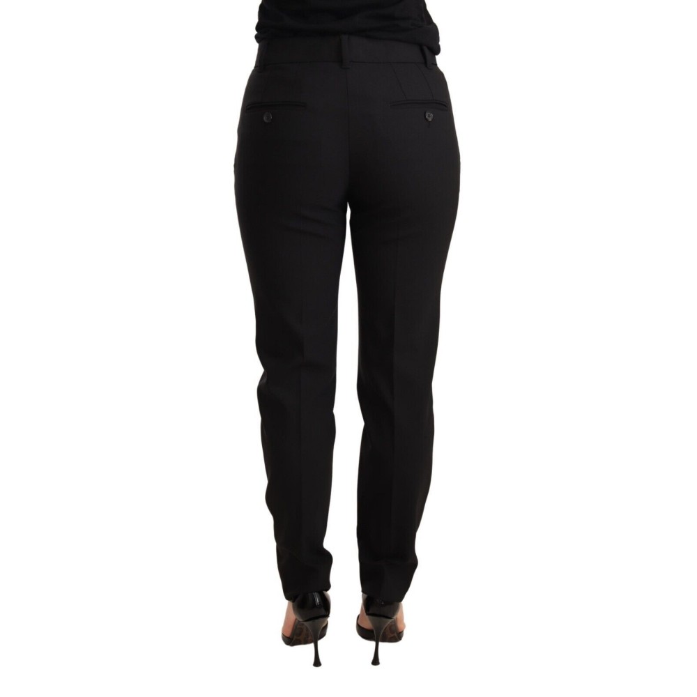 Dolce & Gabbana Elegante konisch zulaufende Schurwollhosen