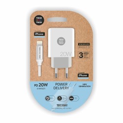 Wall Charger + MFI Certified Lightning Cable Tech One Tech TEC2262