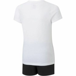 Ensemble de Sport pour Enfants Puma Logo Tee Blanc