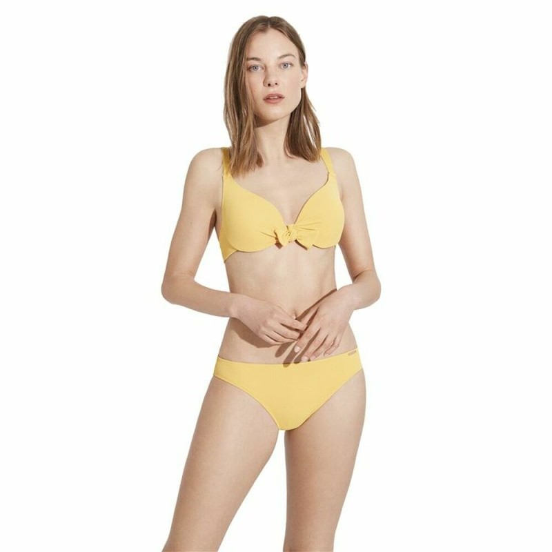 Culottes Ysabel Mora Lisse Bikini Jaune