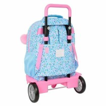 School Bag Vicky Martín Berrocal Paraíso Blue Pink 33 x 45 x 22 cm