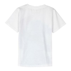 Child's Short Sleeve T-Shirt Stitch White