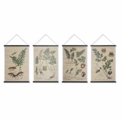 Leinwand DKD Home Decor Blomster 60 x 2 x 90 cm Cottage (4 Stücke)