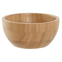 Snack Bowl DKD Home Decor Natural Bamboo 12,5 x 12,5 x 6 cm