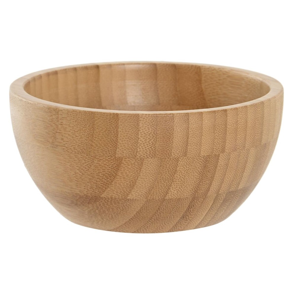 Snack Bowl DKD Home Decor Natural Bamboo 12,5 x 12,5 x 6 cm