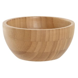 Snack Bowl DKD Home Decor Natural Bamboo 12,5 x 12,5 x 6 cm