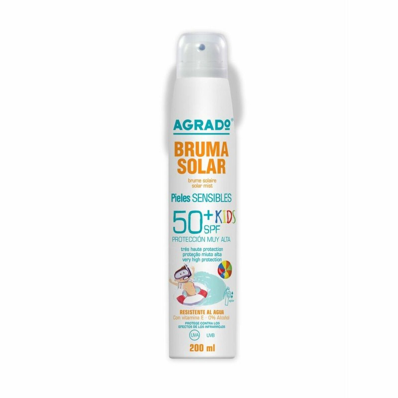 Brume Solaire Protectrice Agrado Kids SPF50+ Peaux sensibles (200 ml)