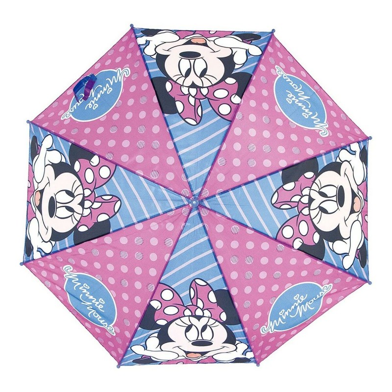 Parapluie Automatique Minnie Mouse Lucky Bleu Rose (Ø 84 cm)