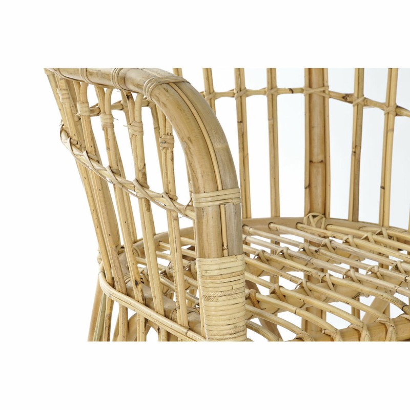 Sessel DKD Home Decor Hellbraun Rattan (62 x 72 x 83 cm)