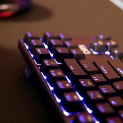 Gaming Tastatur DR1TECH DR10031 Schwarz RGB QWERTY (Restauriert A)