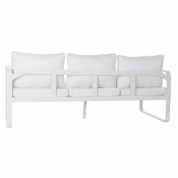 Canapé de jardin DKD Home Decor Blanc Aluminium 78 cm 184 x 72 x 78 cm  