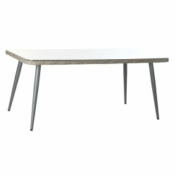 Jeu de 3 tables DKD Home Decor 166 x 92 x 72 cm Verre rotin synthétique Acier 83 cm (166 x 92 x 72 cm)