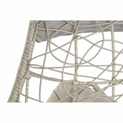 Hanging garden armchair DKD Home Decor 82 x 75 x 125 cm Metal synthetic rattan Light grey (82 x 75 x 125 cm)