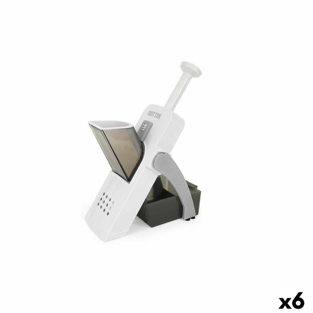 Manueller Gemüsehacker Quttin 14,5 x 14,5 x 33 cm 4 in 1 (6 Stück)