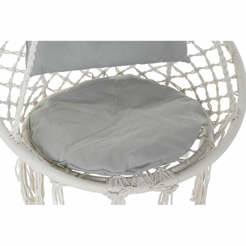 Hammock DKD Home Decor Beige Grey Maroon 82 x 62 x 123 cm (82 x 62 x 123 cm)