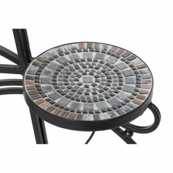 Blumentopf DKD Home Decor Schwarz Bunt aus Keramik schmiedeeisern Mosaik Fahrrad 70 x 28 x 57 cm (2 Stück) (70 x 28 x 57 cm)