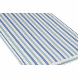 Coussin DKD Home Decor Blanc Bleu ciel Blue marine Rayures 190 x 60 x 5 cm (190 x 60 x 5 cm)