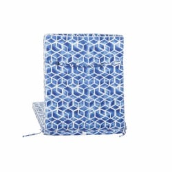 Kissen DKD Home Decor Blau Weiß rechteckig Geometrisch 190 x 60 x 5 cm (190 x 60 x 5 cm)