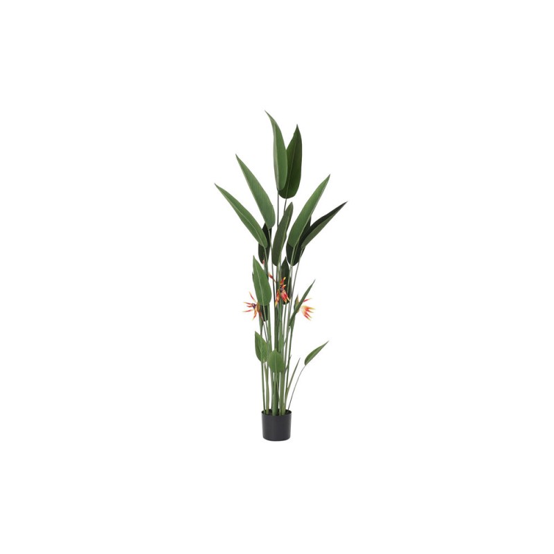 Decorative Plant DKD Home Decor 75 x 75 x 180 cm Orange Green Yellow polypropylene Bird of paradise