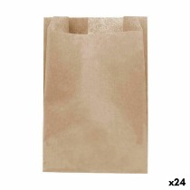 Ensemble de sac alimentaire réutilisable Algon papier kraft 16 x 24 cm Produits à usage unique 20 Pièces (24 Unités)