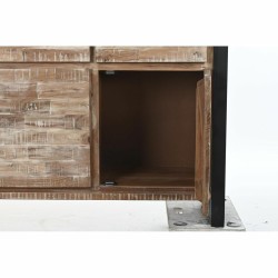 Buffet DKD Home Decor Naturel Noir Métal Acacia (140 x 40 x 85 cm)