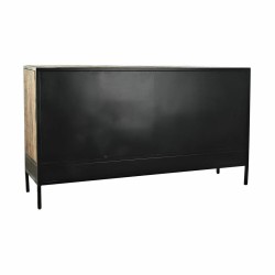 Buffet DKD Home Decor Marron Noir Métal Bois de manguier (160 x 40 x 90 cm)