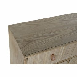 Buffet DKD Home Decor Sapin Naturel Noir Métal MDF (120 x 35 x 86 cm)