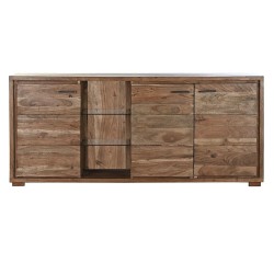 Anrichte DKD Home Decor Braun Kristall Akazienholz (175 x 40 x 78 cm)