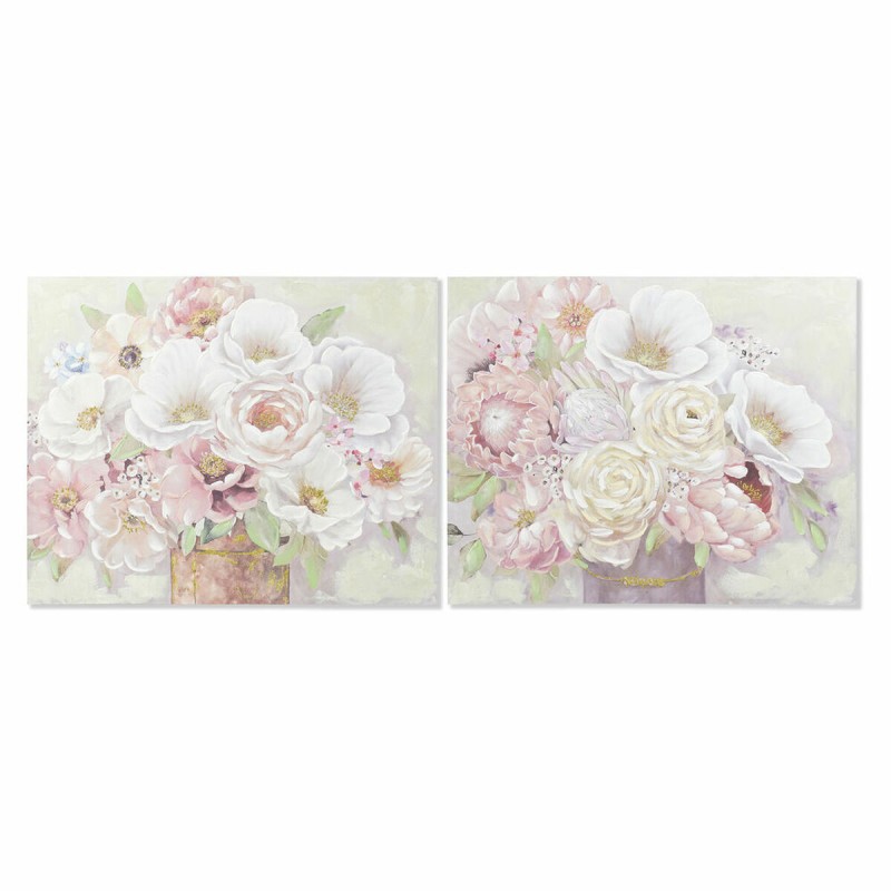 Cadre DKD Home Decor Vase 100 x 3 x 80 cm Shabby Chic (2 Unités)